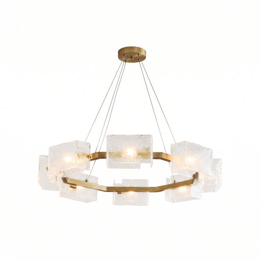 Sutton Polygonal Glass Chandelier