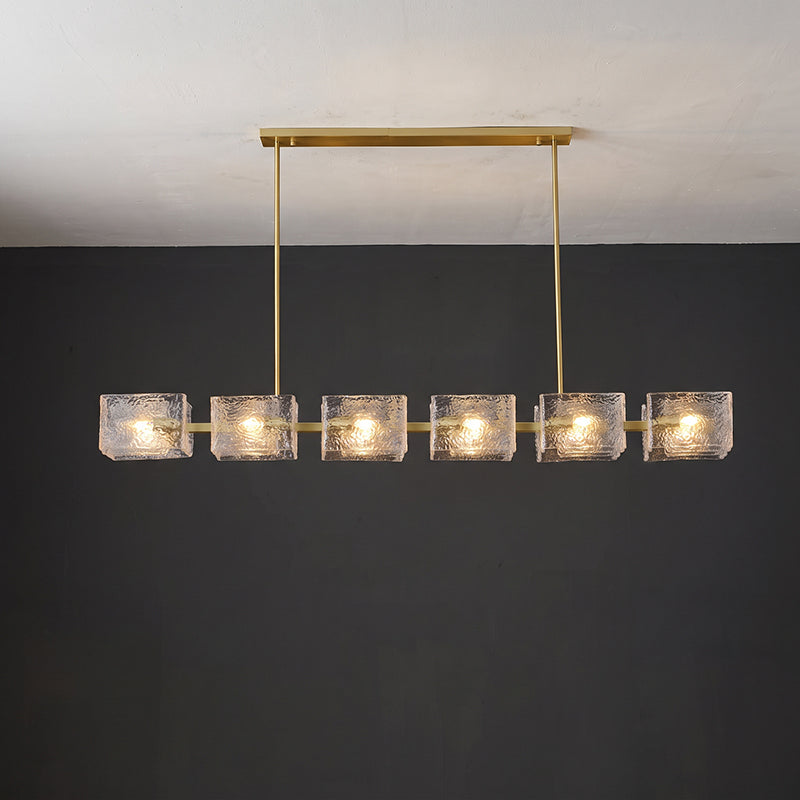 Sutton Polygonal Glass Linear Chandelier