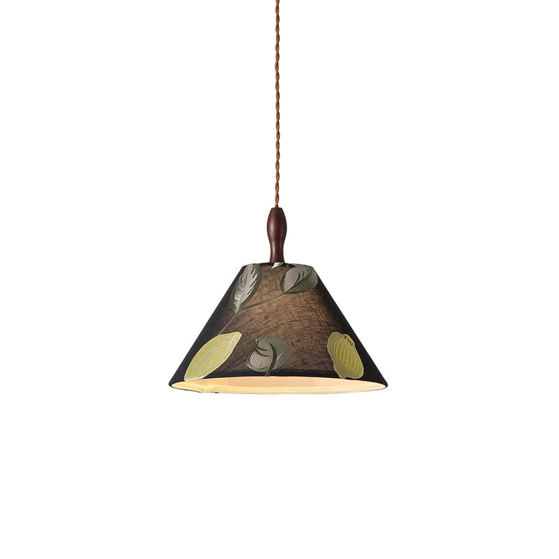 Sylvie Embroidered Botanical Pendant Lamp