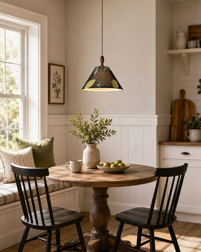 Sylvie Embroidered Botanical Pendant Lamp