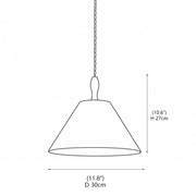 Sylvie Embroidered Botanical Pendant Lamp – detail 3