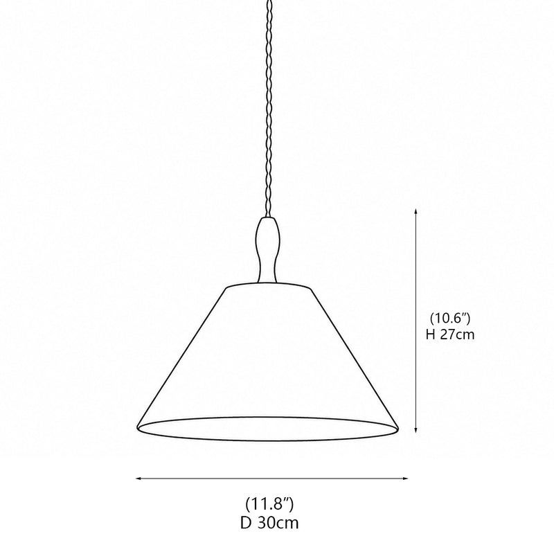 Sylvie Embroidered Botanical Pendant Lamp – detail 3