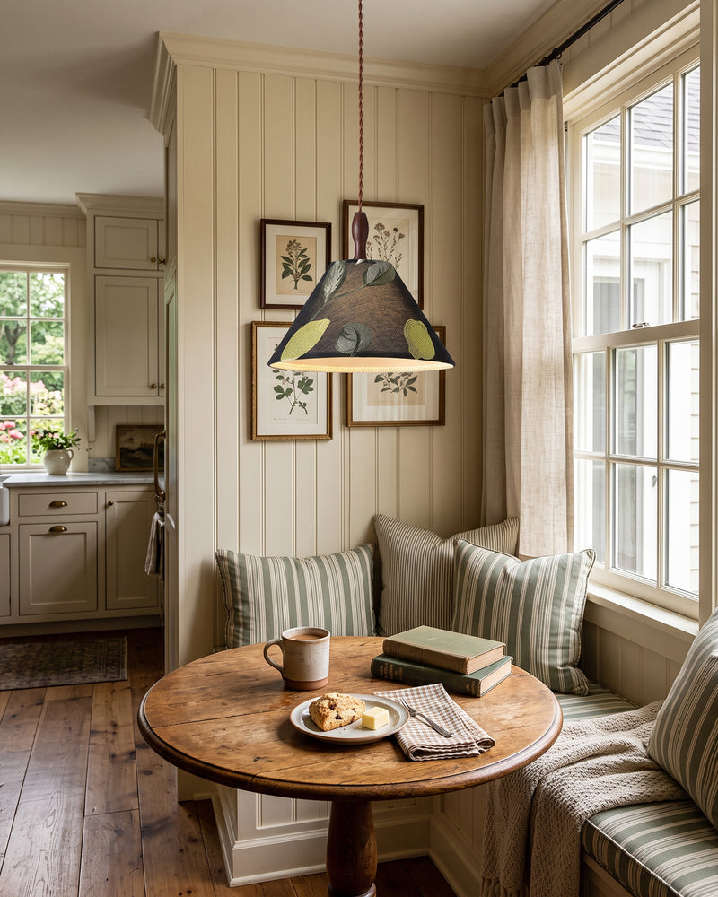 Sylvie Embroidered Botanical Pendant Lamp
