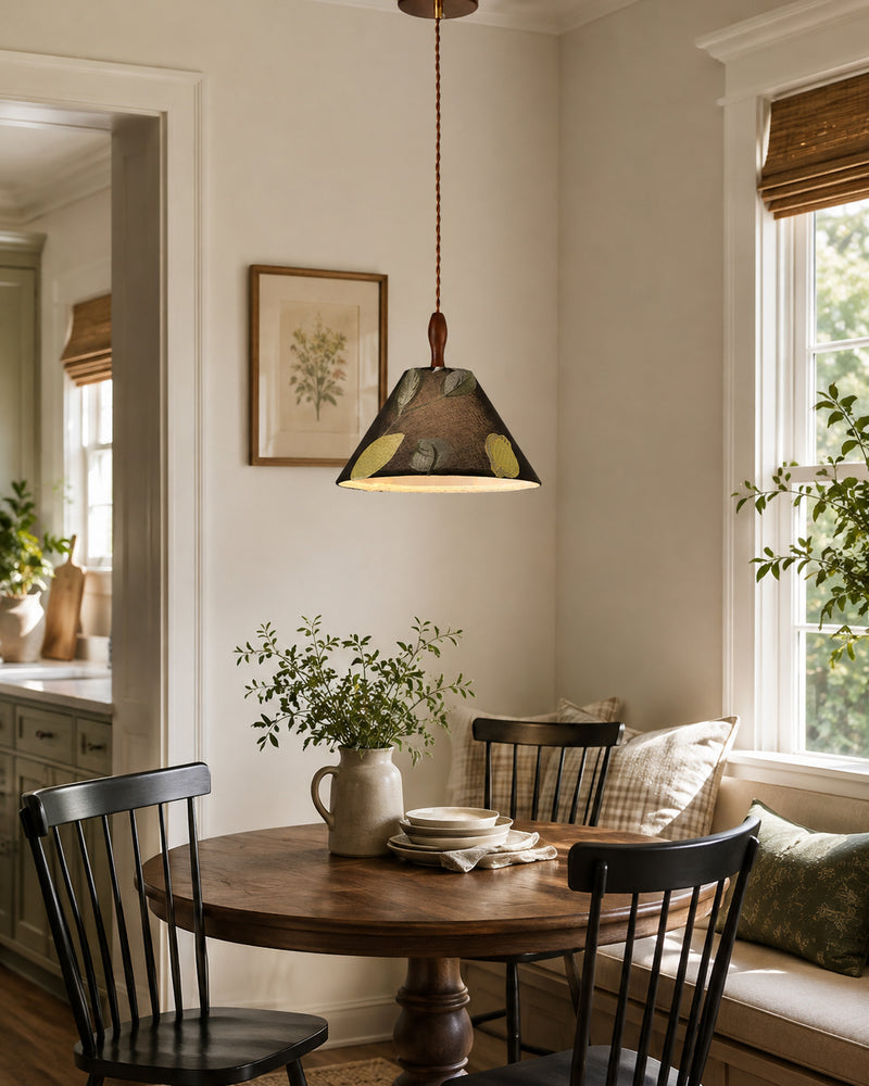 Sylvie Embroidered Botanical Pendant Lamp