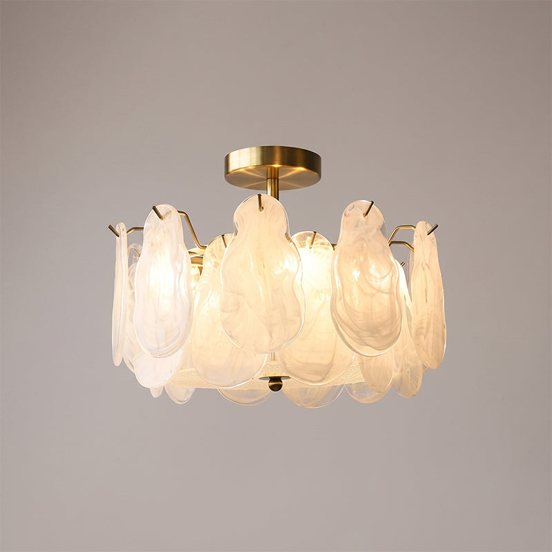 Sylvie Glass Semi-Flush Mount Ceiling Light
