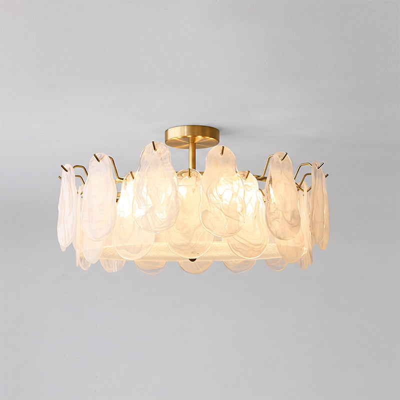 Sylvie Glass Semi-Flush Mount Ceiling Light