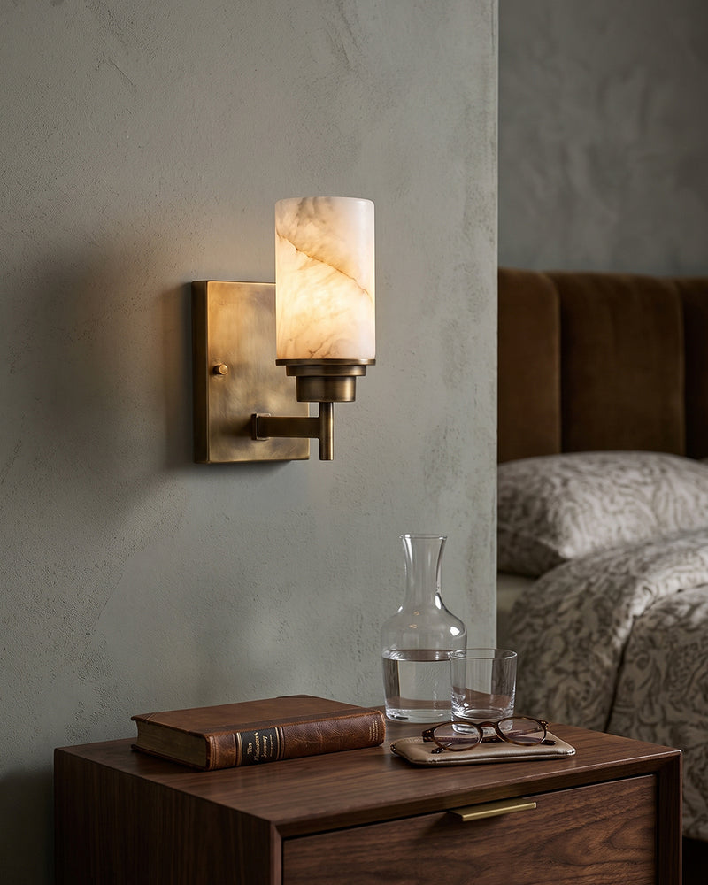 Thaddeus Alabaster Sconce