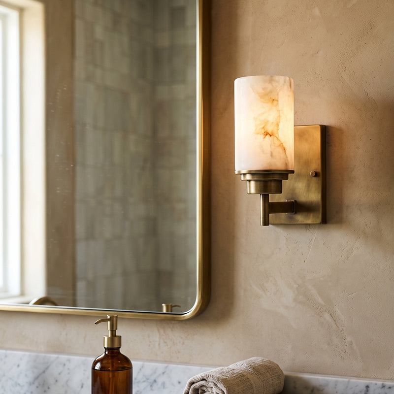 Thaddeus Alabaster Sconce