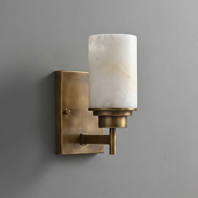 Thaddeus Alabaster Sconce
