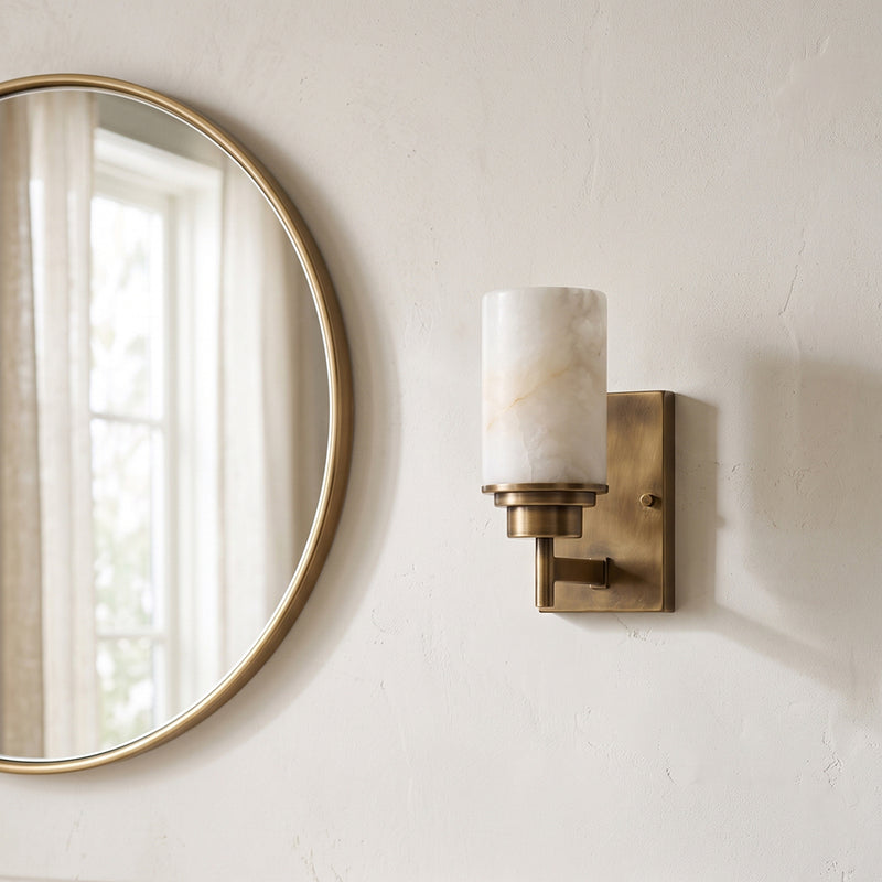Thaddeus Alabaster Sconce
