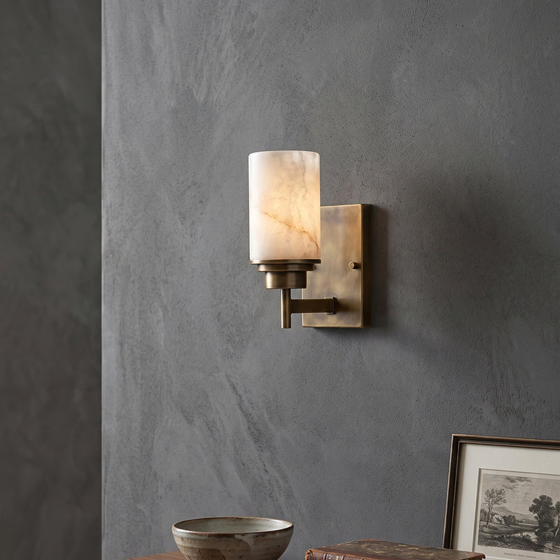 Thaddeus Alabaster Sconce