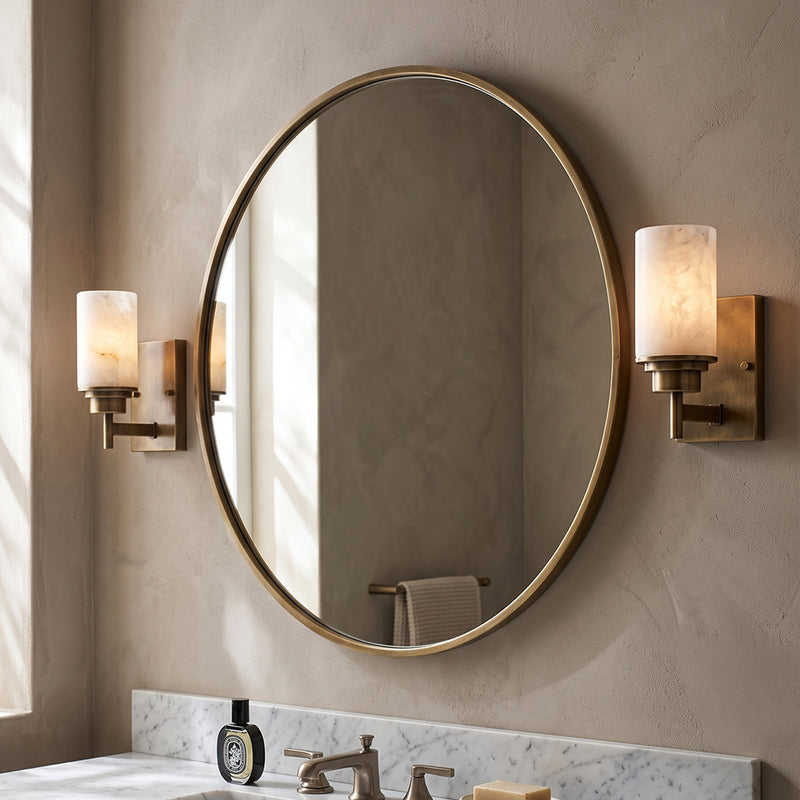 Thaddeus Alabaster Sconce