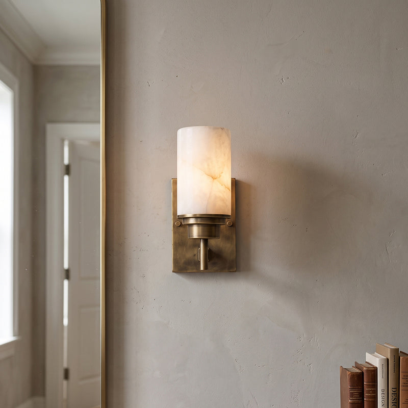 Thaddeus Alabaster Sconce