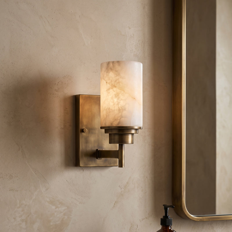 Thaddeus Alabaster Sconce
