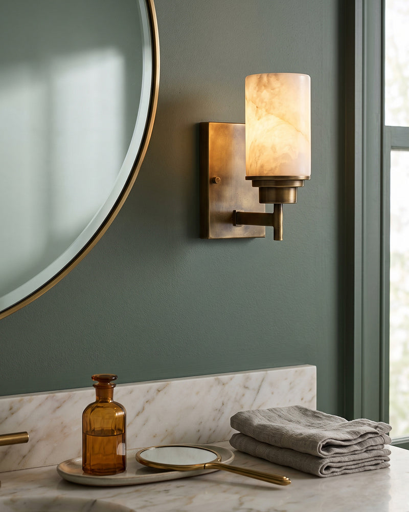 Thaddeus Alabaster Sconce