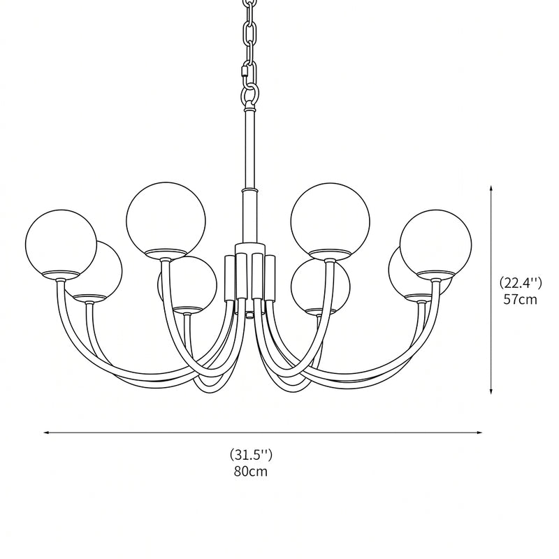 Theodore Alabaster Chandelier