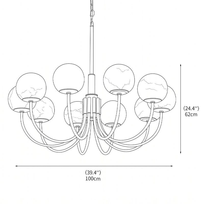 Theodore Alabaster Chandelier