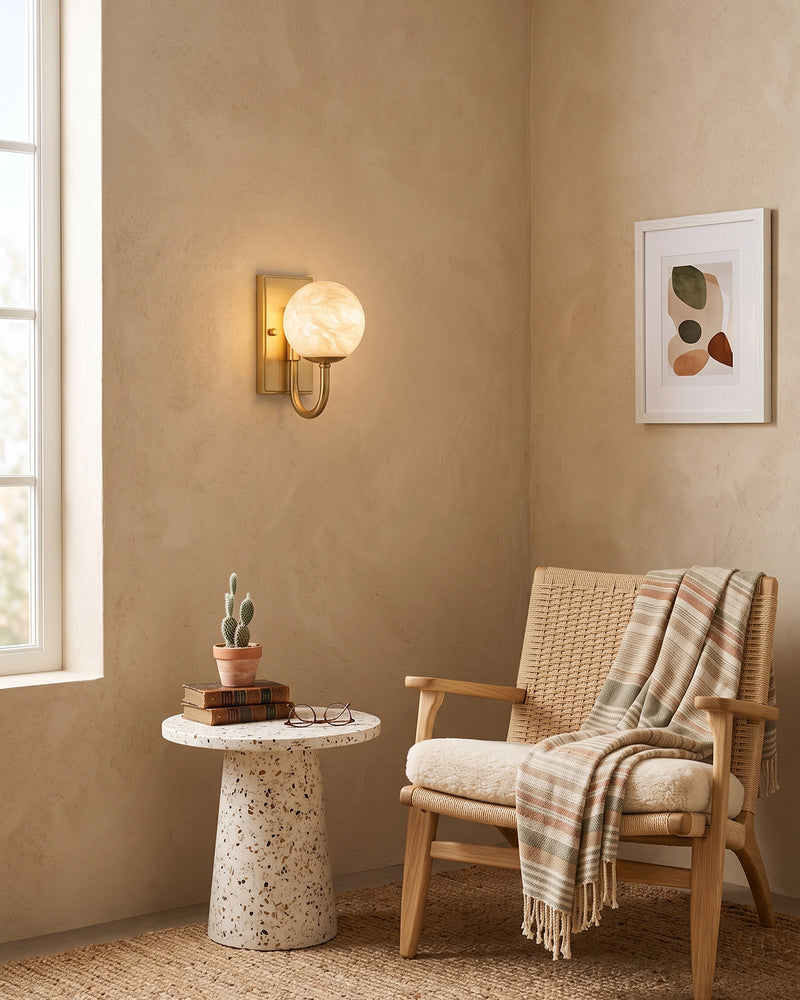 Theodore Alabaster Wall Sconce