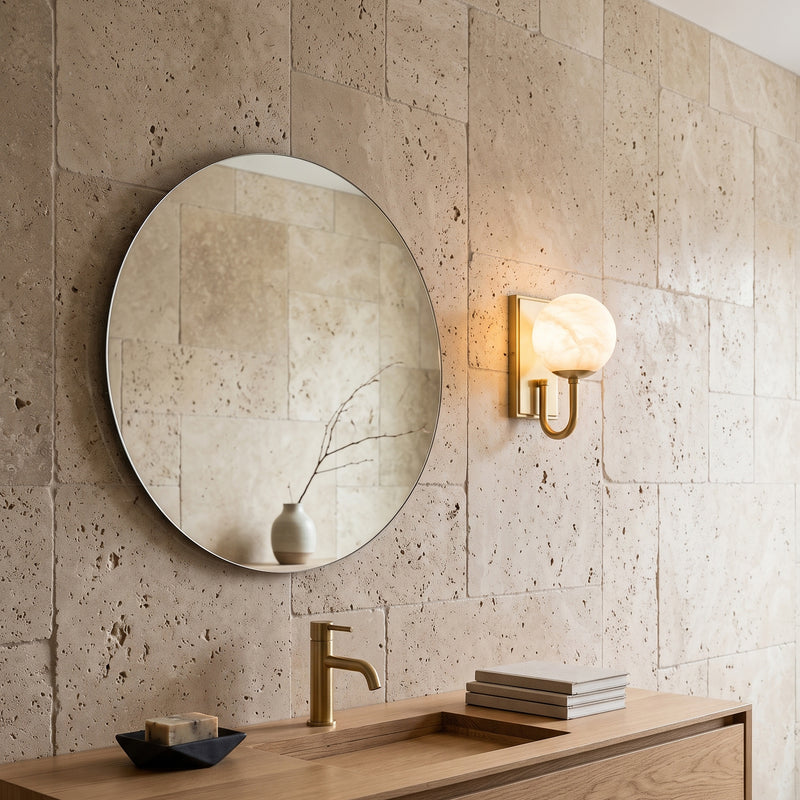 Theodore Alabaster Wall Sconce