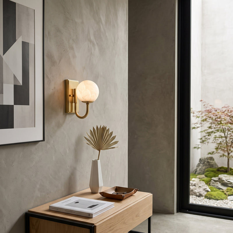 Theodore Alabaster Wall Sconce