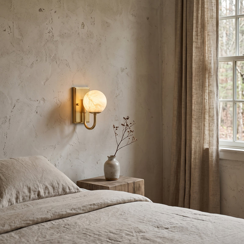 Theodore Alabaster Wall Sconce