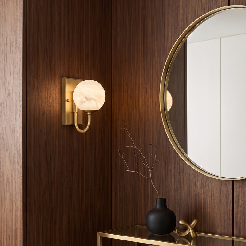 Theodore Alabaster Wall Sconce