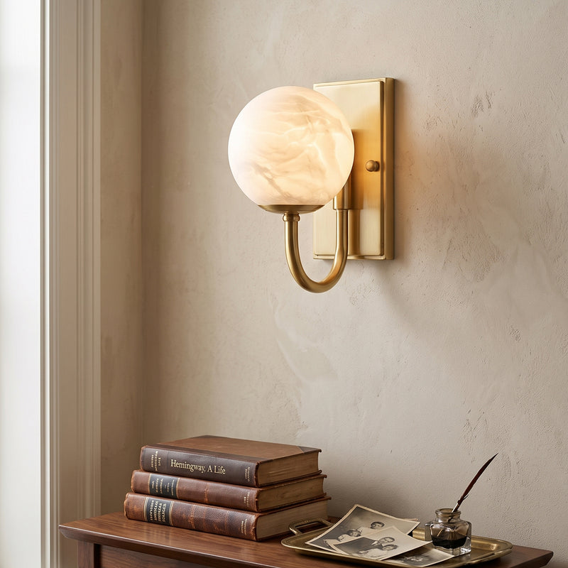 Theodore Alabaster Wall Sconce