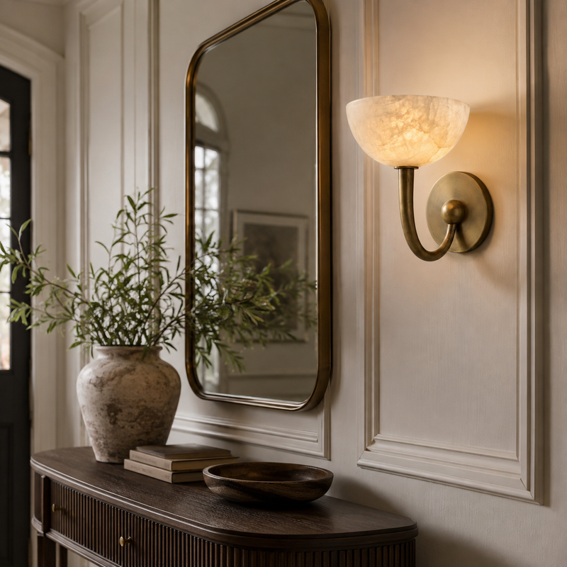 Torrance Alabaster Wall Sconce