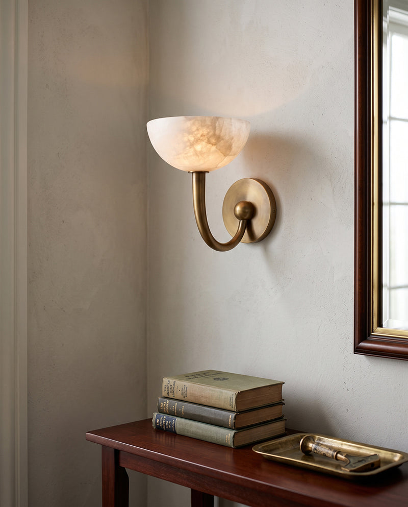 Torrance Alabaster Wall Sconce