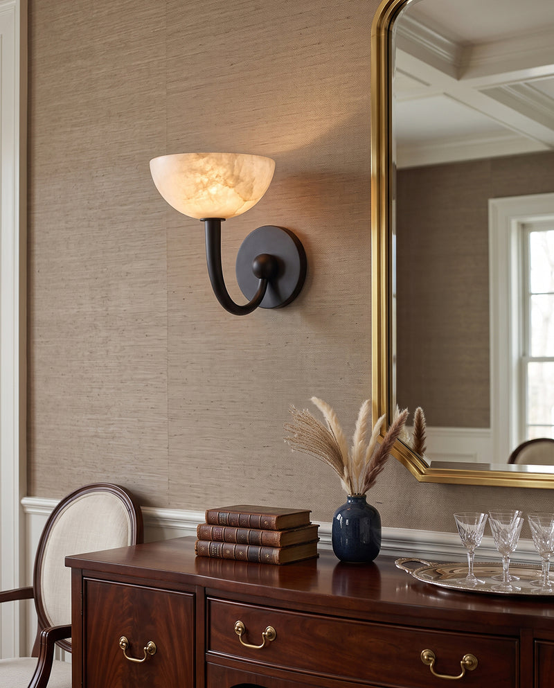 Torrance Alabaster Wall Sconce