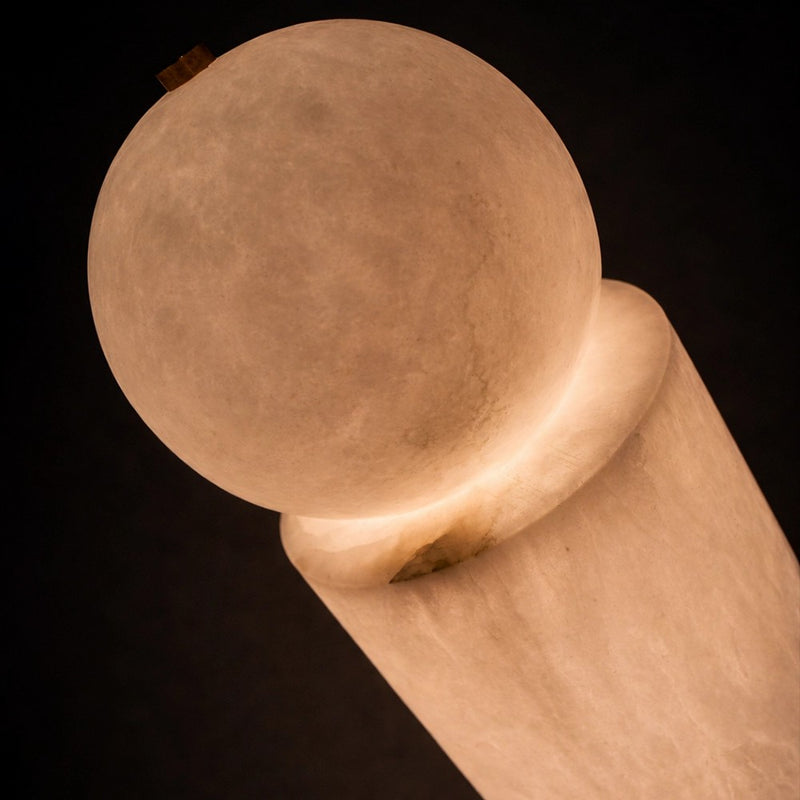 Totema Sculptural Marble Floor Lamp