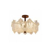 Tristan Glass Semi-Flush Mount