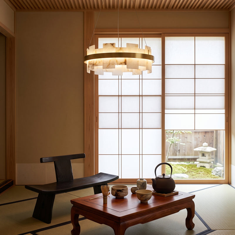 Triva Alabaster Chandelier