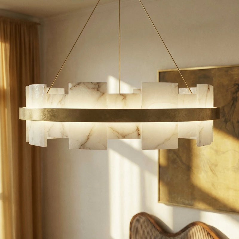 Triva Alabaster Chandelier