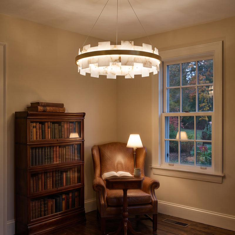 Triva Alabaster Chandelier