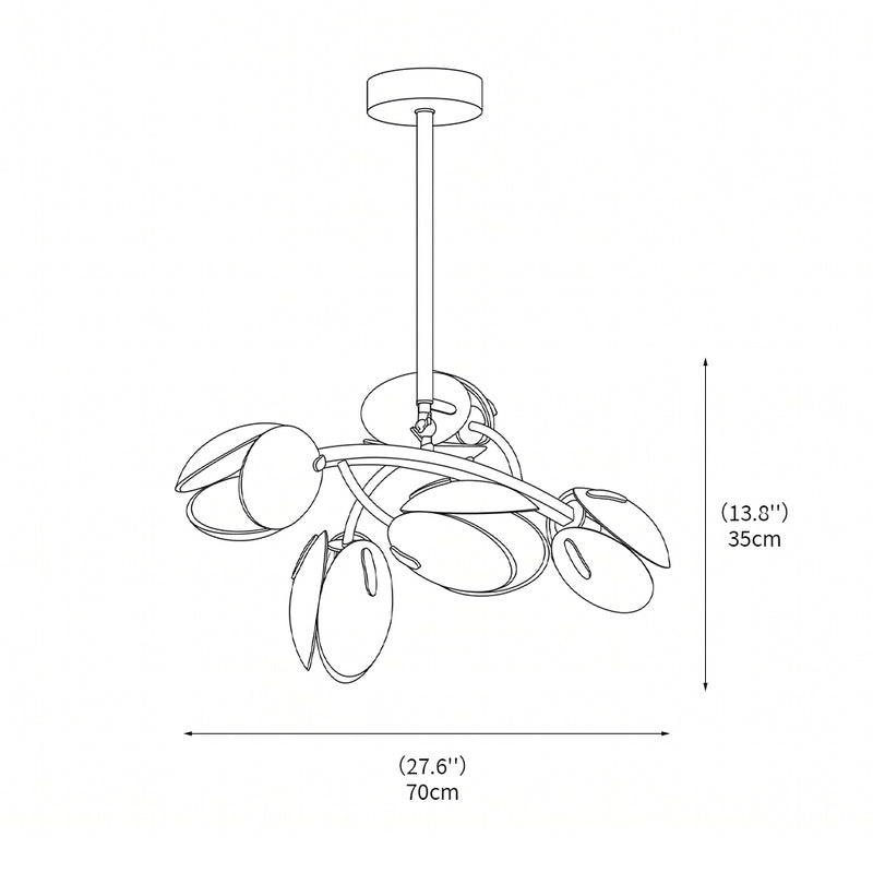 Tulip Vine Branch Chandelier