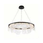 Valerius Scalloped Glass Chandelier