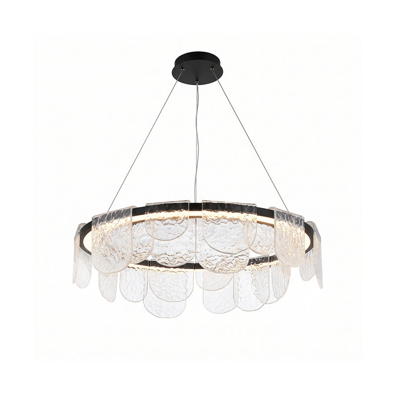 Valerius Scalloped Glass Chandelier