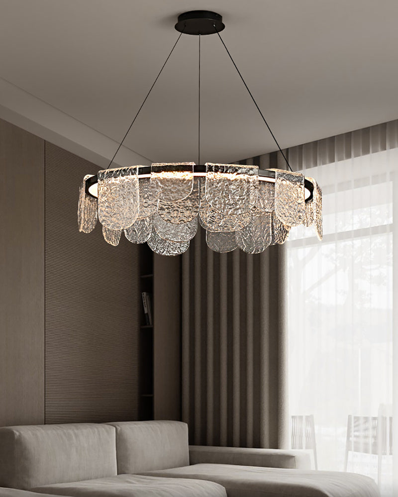 Valerius Scalloped Glass Chandelier – detail 13