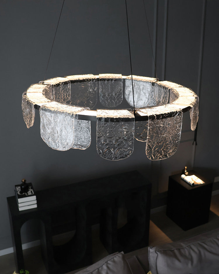 Valerius Scalloped Glass Chandelier – detail 14