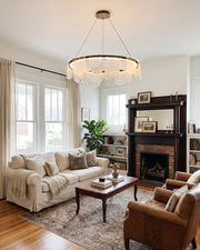 Valerius Scalloped Glass Chandelier – detail 6