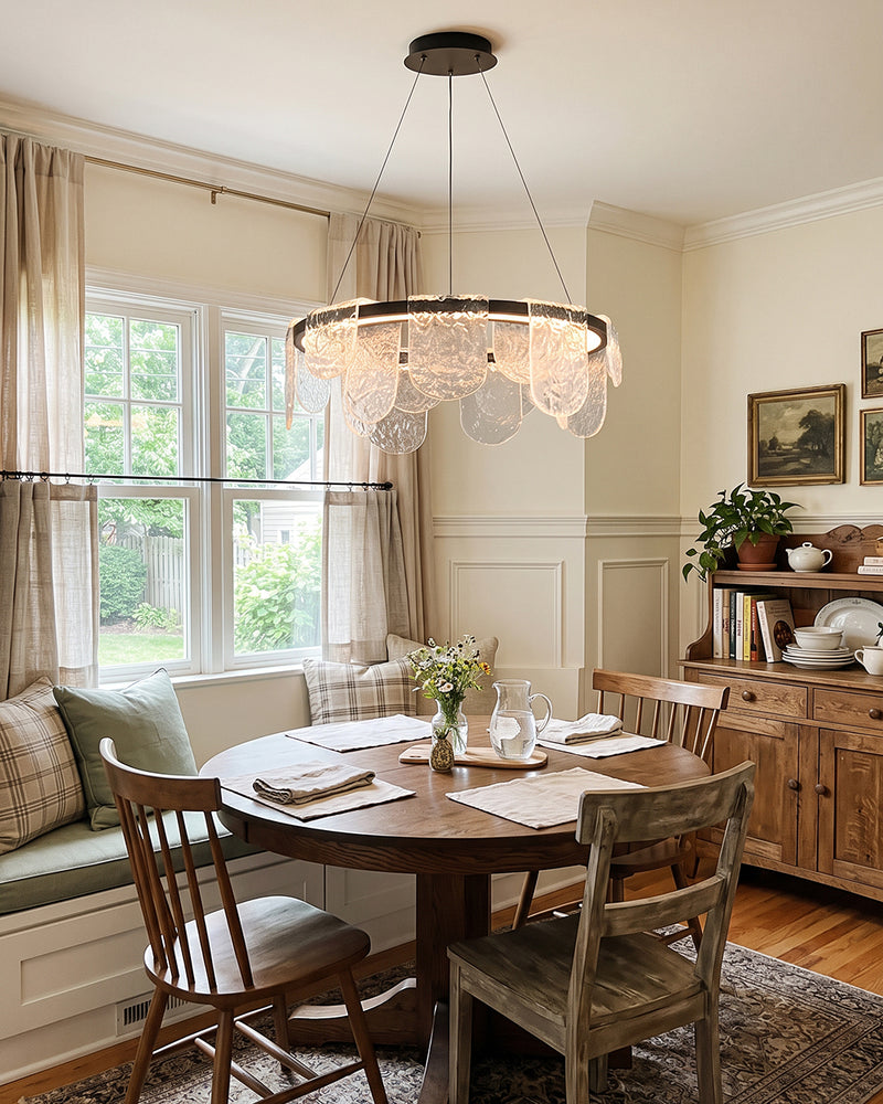 Valerius Scalloped Glass Chandelier – detail 7