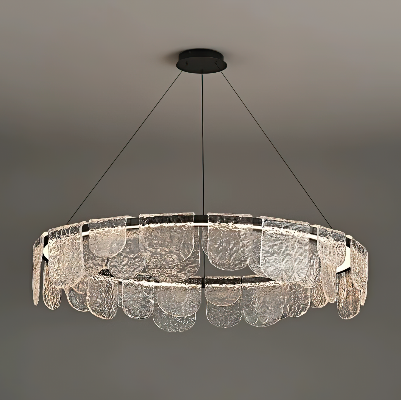 Valerius Scalloped Glass Chandelier – detail 18