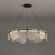 Valerius Scalloped Glass Chandelier – detail 17