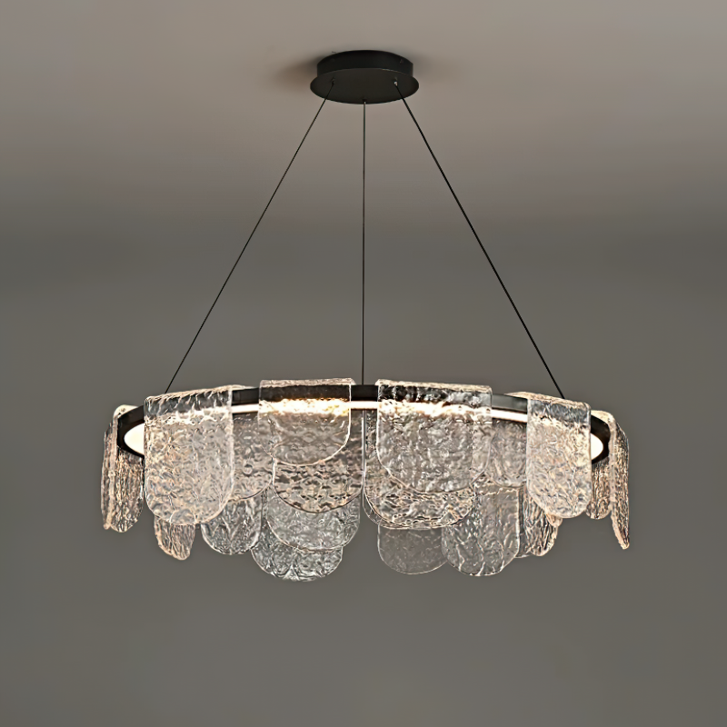 Valerius Scalloped Glass Chandelier – detail 17