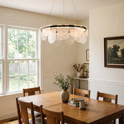 Valerius Scalloped Glass Chandelier – detail 3