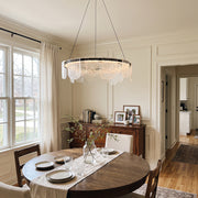 Valerius Scalloped Glass Chandelier – detail 4