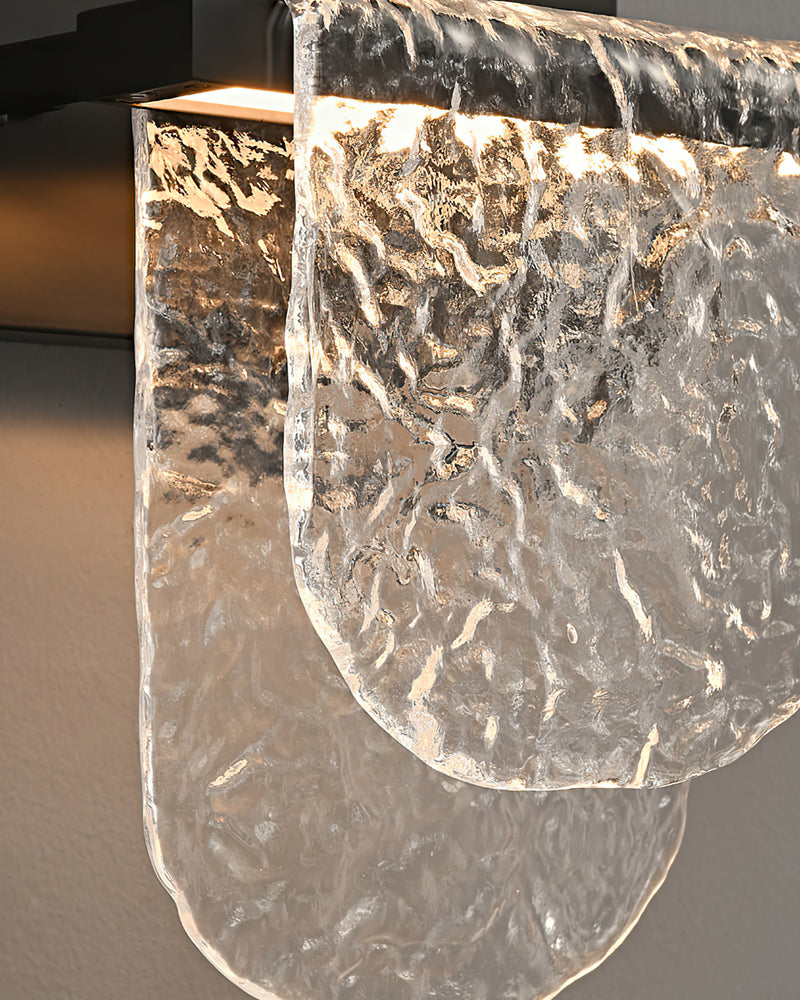 Valerius Scalloped Glass Wall Sconce