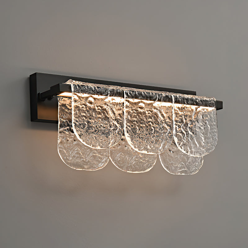 Valerius Scalloped Glass Wall Sconce