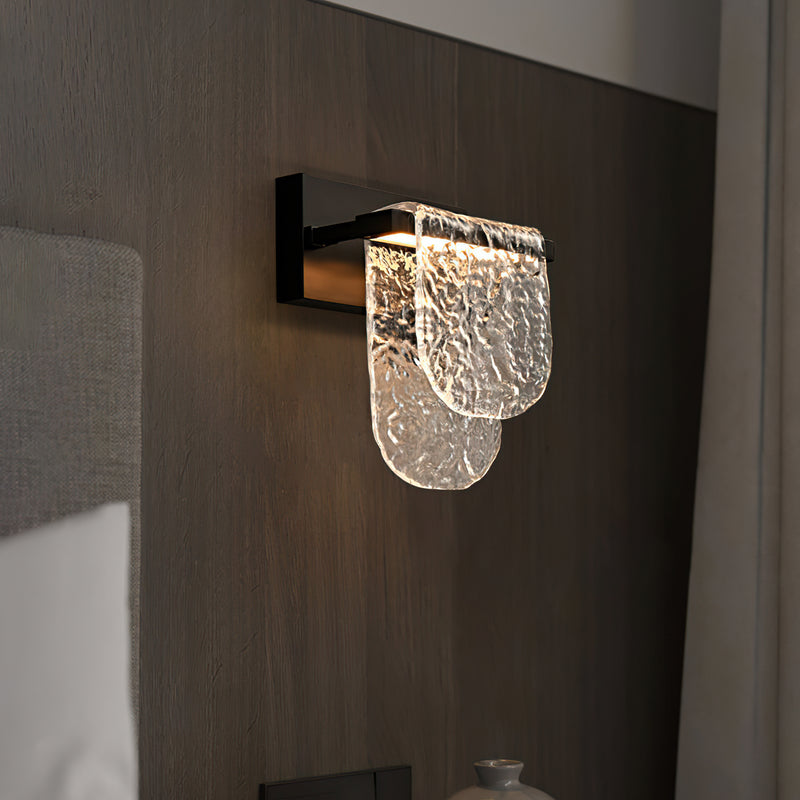 Valerius Scalloped Glass Wall Sconce